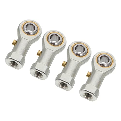 PRETYZOOM 4 Pack Spherical Plain Bearings Rod End Ball Bearings Thread Rod End High Load Capacity Easy Mounting Precision Craftsmanship