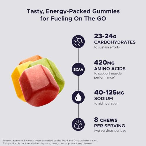 Image of GU Energy Chews, Caffeine Free Mixed Flavors - 12 Bags (24 Servings Total)