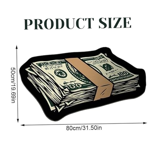 Tapis de billet de 100 dollars antidérapant et confortable pour sol