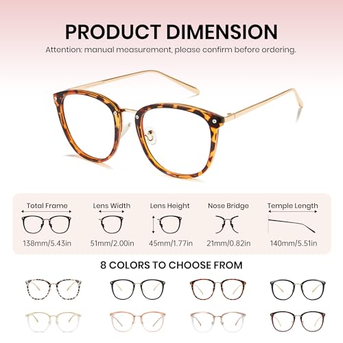 Image of Cyxus Stylish Blue Light Glasses for Woman, Lightweight Computer Glasses for Screen Time Anti Eye Strain for Work, Daily Use