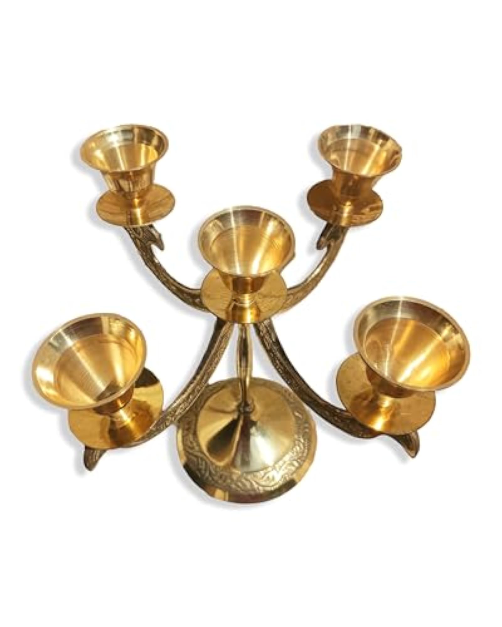 Brass Candle Holder for Pooja, Home Decorative Gift