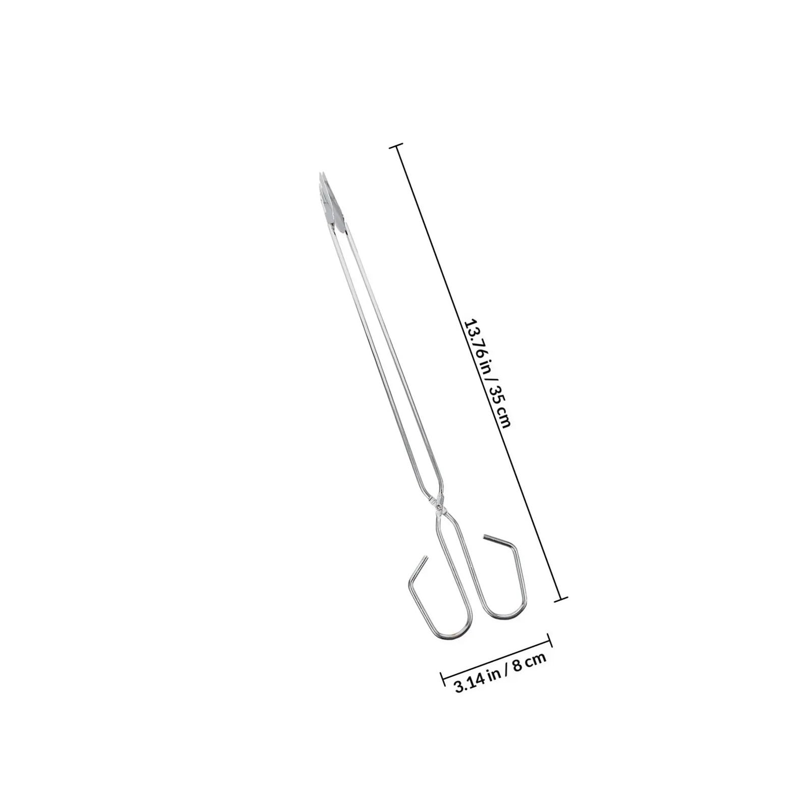 Pinzas For LeñA Pinzas largas for carbón, pinzas for barbacoa cromadas for acampar al aire libre, Picnic, patio trasero, accesorios for parrilla de, 5 uds