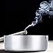Pack of 3 Cigar Ashtray Tabletop Round Stainless Steel Ash Tray Suitable for Cigarette Ash Holder for Home