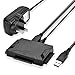Price comparison product image AGPTEK USB 3.0 to IDE/SATA Converter, Hard Drive Adapter with Power Switch for 2.5"/3.5" SATA/IDE SSD Hard Drive Disks & 5.25" CD/DVD Drives, Support 2TB, Include 12V 2A Power Adapter & USB 3.0 Cable