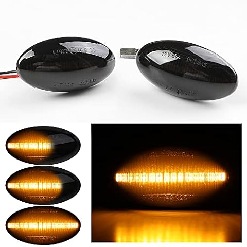 2PCS LED Side Marker Turn Lights, Direction Indicator Dynamic Lights for Mini Cooper R50 R52 R53 2001-2006 Cover