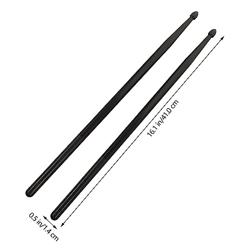 Set de 3 pares de baquetas de nailon negras para percusión miniatura 5