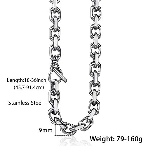 Trendsmax Mens Womens Stainless Steel Necklace Cable Rolo Link Chain 18-26 inch3