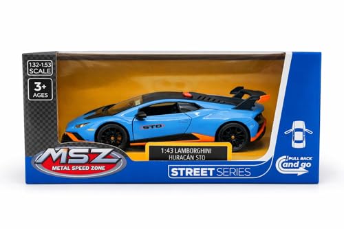 Image of Wizplex MSZ Official Licensed Lamborghini Huracan STO Diecast Model Car 1:43 Scale | Premium Metal Collectible Replica | Display Showpiece & Gift for Car Lovers