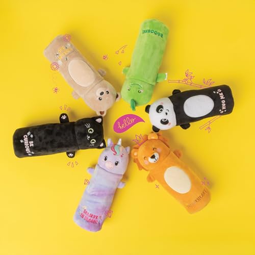 LEGAMI - Super weiches Federmäppchen, Kitty-Motiv, weiches Federmäppchen, Karton mit Malvorlage inklusive, 100% Polyester, Super Soft Pencil Case.