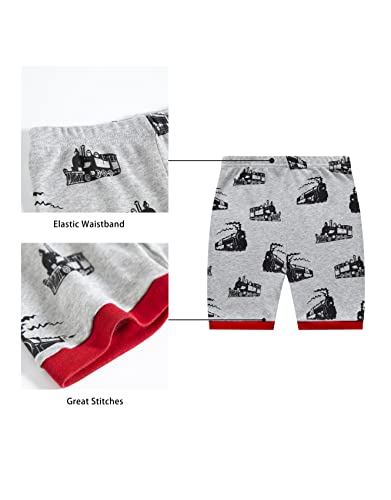 Image of KikizYe Boys Short Sleeve Pajamas Kids Summer Pjs Children Pajamas