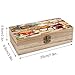 VstaDank All The Fun Things Wooden Storage Box with Hinged Lid Natural Wooden Box Beautifully Keepsake Boxes Vintage Wood Boxes Jewelry Organizer Trinket Storage Chest Unique Gift