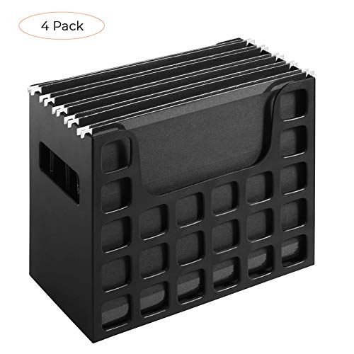 Pendaflex Portable Desktop File, Side Handles, Hanging File Folders, Tabs & Inserts, Letter Size, 9-1/2 Inches x 12-3/16 Inches x 6 Inches, Black (23013) (F?ur ???k)