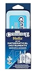 HELIX Cambridge Maths Set with Storage Tin 9 Piece Maths Equipment Set