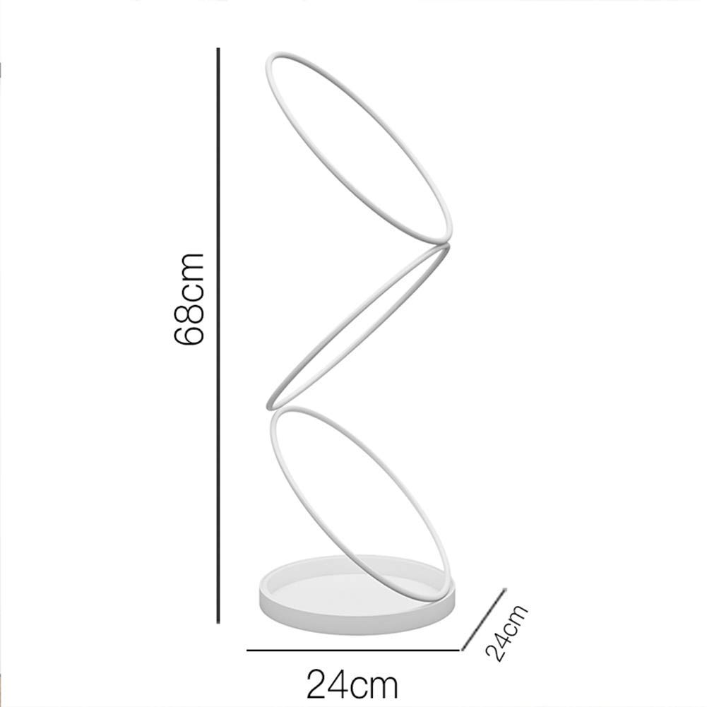 Portaombrelli, altezza 68 cm, in metallo, per casa e ufficio, interni ed esterni, design moderno bianco, soluzione salvaspazio