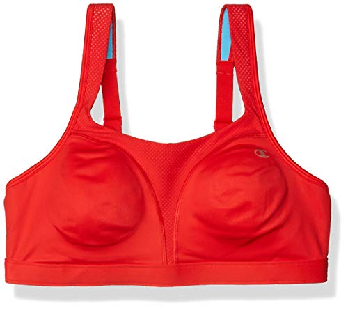 Champion Women's SPOT Comfort Full Support Bra, Red Flame, 383D