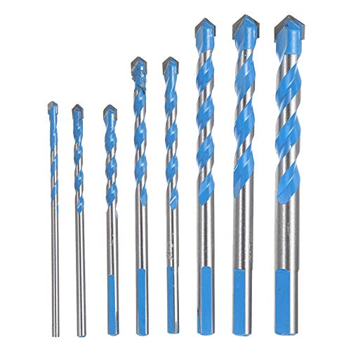 Brocas Juego 8 pzas 3-12 mm para Cerámica Vidrio Madera miniatura 1