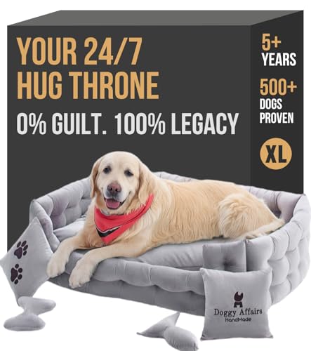 Luxury Dog Bed Chesterfield – Handcrafted Velvet Throne for Dogs