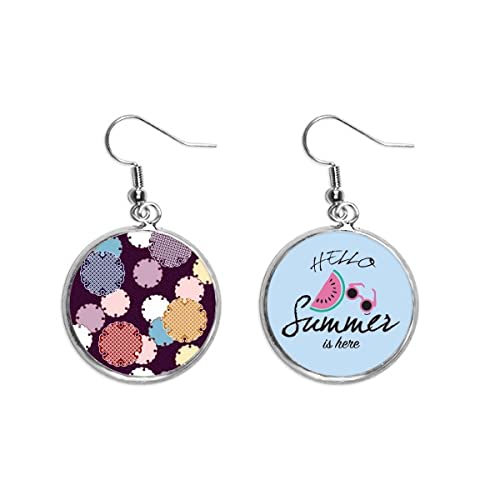 Pendientes de sandía ligeros estilo Japón para evitar daño en el lóbulo
