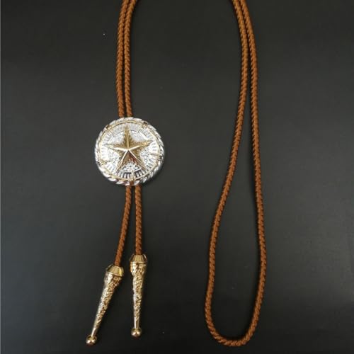 Collar de corbata ajustable estilo occidental con detalles grabados de alta gama 6