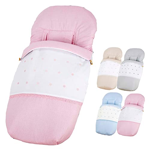 Saco Silla Paseo Universal   Uso como Saco en Invierno o como Funda de Silla en Verano   Hecho en España por Trimatt   Color ROSA