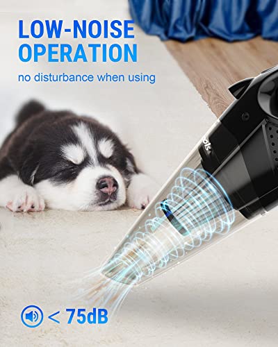 Powools-Car-Vacuum-Cordless-Rechargeable-Handheld-Vacuum-Cleaner-by-VacLife-High-Power-with-Fast-Cahrge-Tech-Portable-Vacuum-with-Large-Capacity-Battery-Handheld-Vac-Silver-PL8189