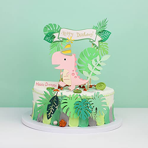 Dinosaur Birthday Cake Topper, Happy Birthday Cake Decoration, Birthday Party Decoration Supplies, Forest Style Cake Decoration, Lovely Cake Decoration