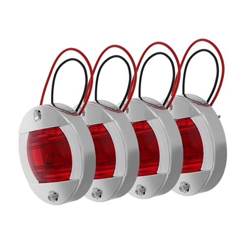 HOLIDYOYO Universal Light for Trucks 4pcs Trailer Tail Lights Signal Waterproof Easy to Install for Vehicles