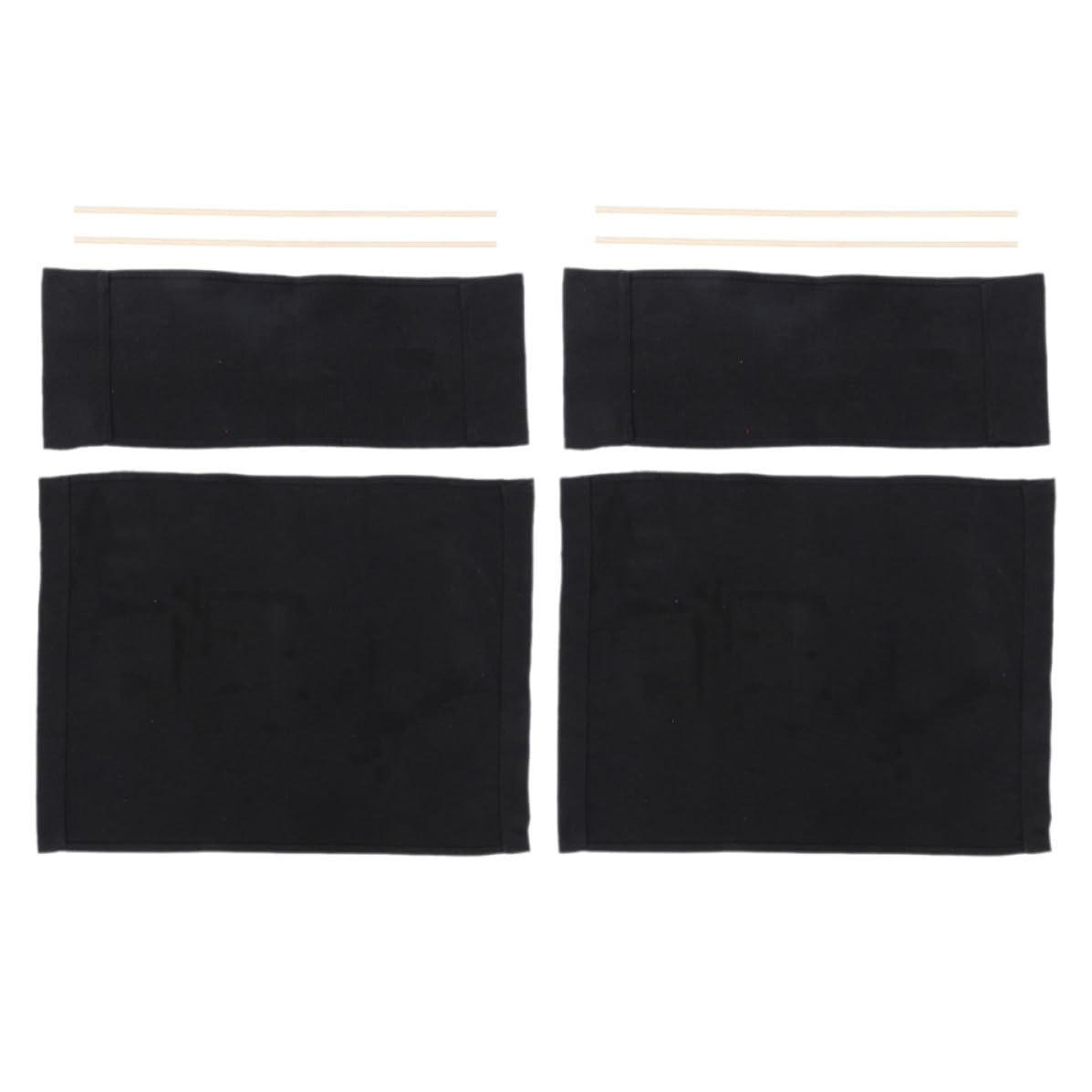Lona silla de doblado negro HEANUJJ tela resistente para marco de madera