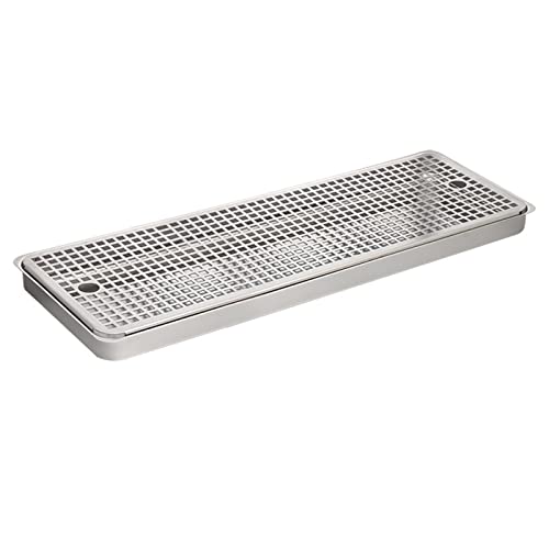 Bandeja recogegotas de Acero Inoxidable con diseño de Montaje Circular y sin Orificios de Drenaje, Ideal para Bares domésticos y minineveras.