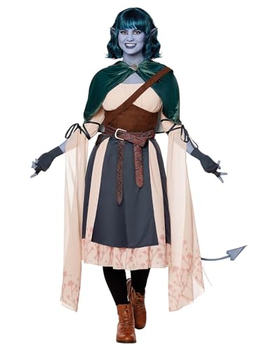Spirit Halloween Critical Role Adult Jester Lavorre Costume The Signature Collection, Officially Licensed, D&D, Women, Size ADULT MEDIUM Standard, Multicolor
