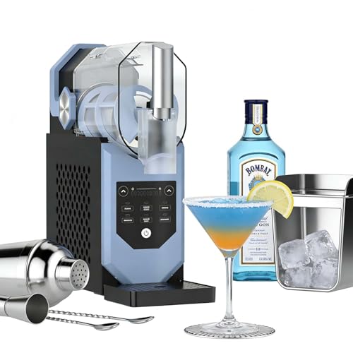 Slushie Machine, Slushy for Home No Ice Need, 2L Large Capacity Smoothie Blender, Auto-Cleaning, LCD Touch Screen 5 Presets for Milkshakes, Frappés, Frozen Drink and More