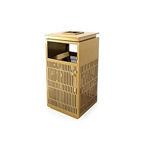 sigarettenpeuk kolom Roestvrijstalen vuilnisbak Asbakvuil Can outdoor indoor openbare grote asbakvuilnisbak bruin/rose…