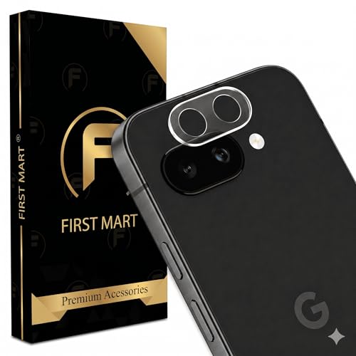 Image of FIRST MART Camera Lens Protector for Google Pixel 9A | 9H Tempered Glass, HD Clear, Scratch Resistant, Anti-Fingerprint, Case-Friendly | Crystal Clear, Pack of 1