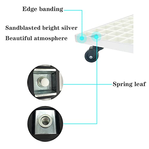 Soporte para CPU, carrito móvil con 4 ruedas silenciosas, soporte para torre de computadora de escritorio (Blanco) miniatura 3