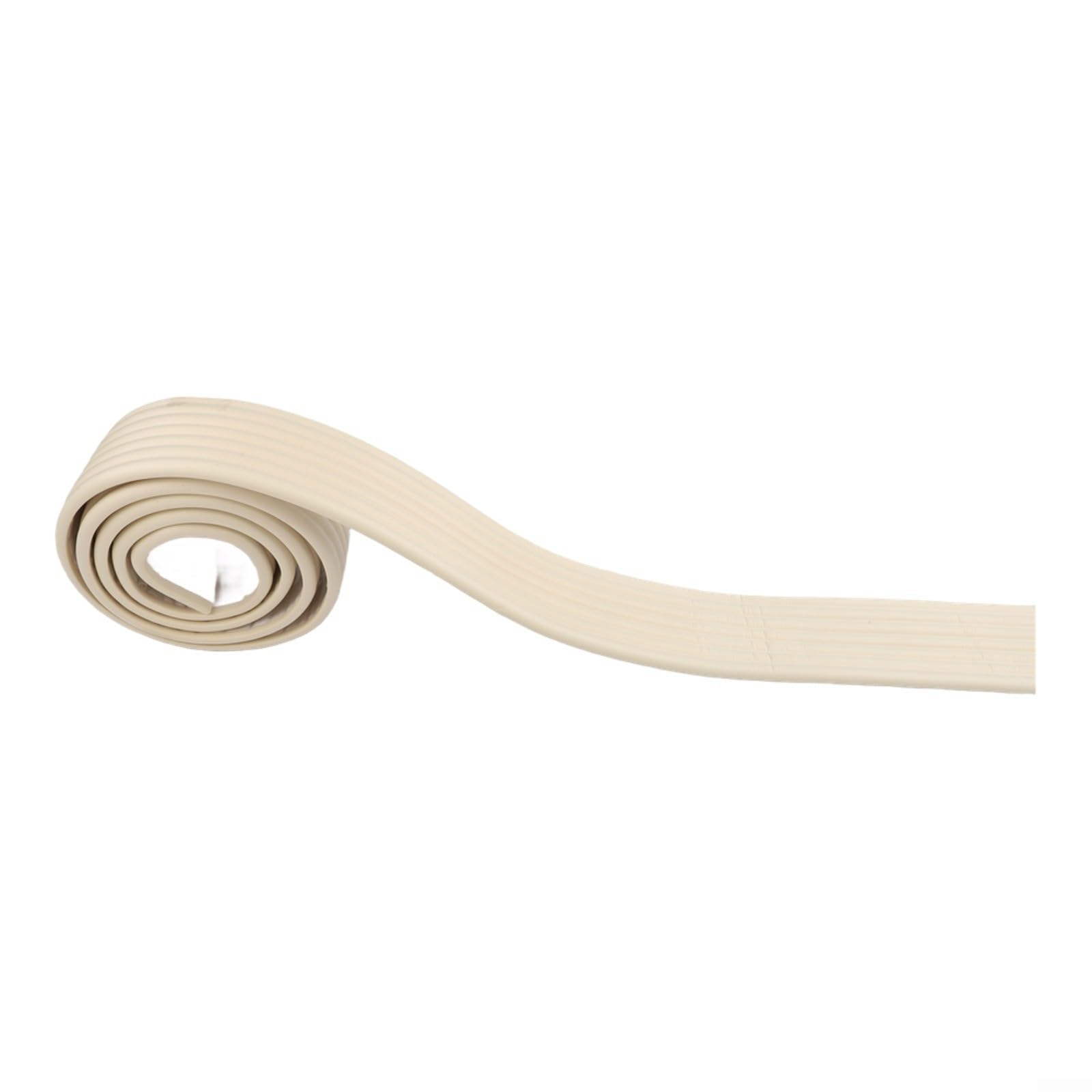 Junta de esponja flexible de 2 m con tira insonorizante fuerte para casa, oficina, caravana, sello de hueco de 7,5 mm de profundidad (beige)