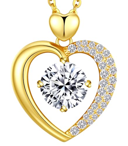 Beam & Bask Moissanite Heart Pendant