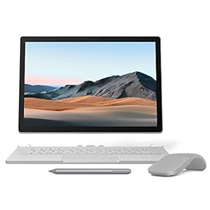 【Microsoft ストア限定】3点セット: Surface Book 3 (Core i5/8GB/256GB) + Surface Arc Mouse (グレー) + Surface ペン (プラチナ)