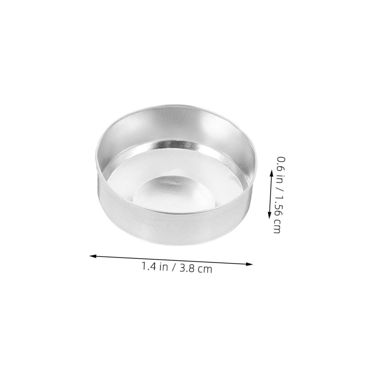 FUNOMOCYA Aluminum Tea Light Candle Cups 150pcs Empty Tins DIY Scented Candles Craft Containers