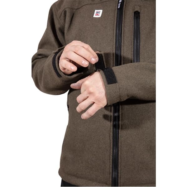 Image of Big Bill Hooded Fleece Lined Merino Wool Jacket for Hunting, Shooting and Winter Outdoors Made in Canada