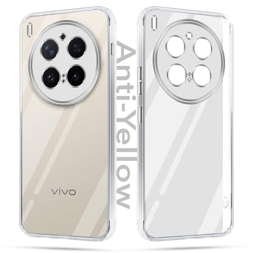 Image of Jkobi Lifetime Anti-Yellow Clear Back Cover Case for Vivo X300 Pro (Sleek Hard Crystal | Shockproof and Camera Protection)