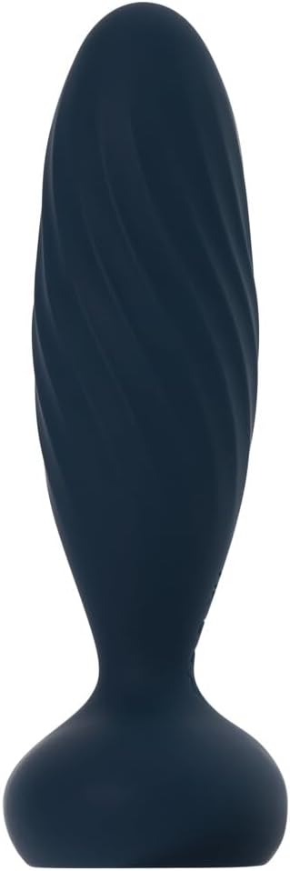SVAKOM Jordan App-Controlled Rechargeable Silicone Thrusting Anal Prostate Vibrator - Navy Blue
