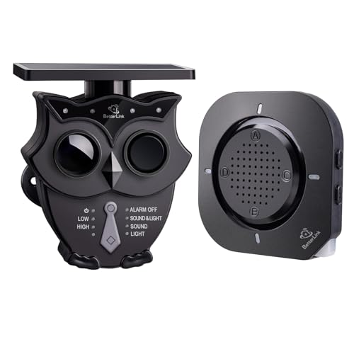 Driveway Alarm -1/2 Mile Long Range Solar Driveway Alarm System IP65 Weatherproof Outdoor Motion...