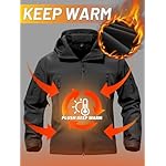 TACVASEN Men's Special Ops Military Tactical Rain Jackets Winter Warm Fleece Softshell Hooded Raincoat Snowboard - Image 3