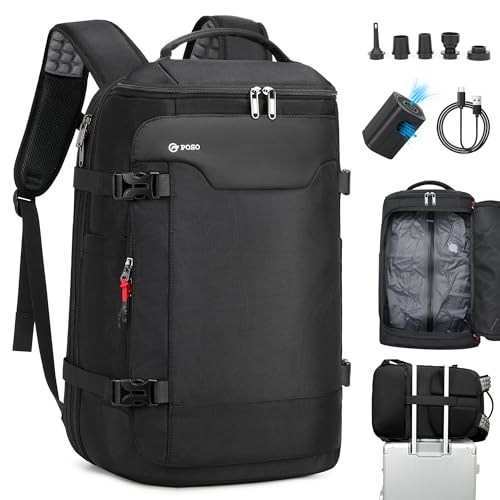 Vacuum Backpack Travel, 60L Expandable Vacuum Seal Compression Vacpack Backpack with Pump,17