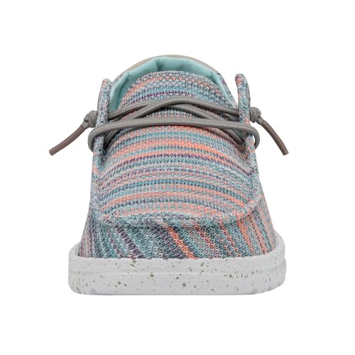 Image of HEYDUDE Women's Wendy Chambray | Women's Shoes | Women's Lace Up Loafers | Comfortable & Light-Weight