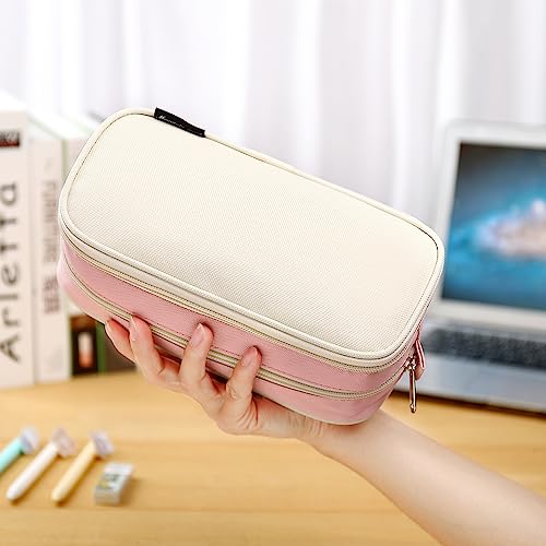 Image of Mountain guest Large Capacity Pencil Case Multi-Slot Pencil Pouch Durable Pencil Box Portable Office Pen Bag with Zipper