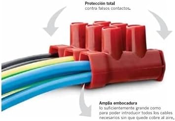 RASMACOR | Pack 2 Connection strip 35mm² for cables with protective cover | New format 12 poles | Connection terminal | Electrical cable connection | Tekox Pro 35mm²