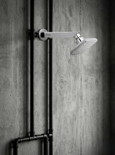 Image of KABA by ACQUASO 4x4 inch Inch Overhead Shower | High Pressure Rain Spa System For Luxury Bathroom | ABS Rainfall Showerhead Easy Install with 9 inch Steel ARM (LIBRA)
