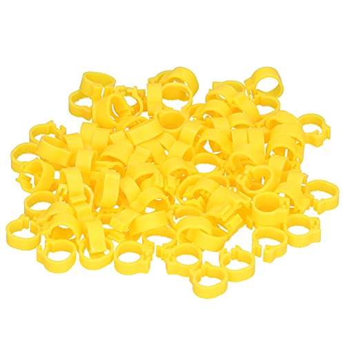 100 Pacotes de Anéis de Pombo Em Branco de 8mm, Faixas de Perna de Pássaro de Corrida Identificáveis