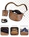 Fashionable Checkered Crossbody Bum Bag for Women - Large Capacity Fanny Pack, Belt Bag Sling Bag, Durable PU Leather, Stylish for Travel & Daily Use (Brown)